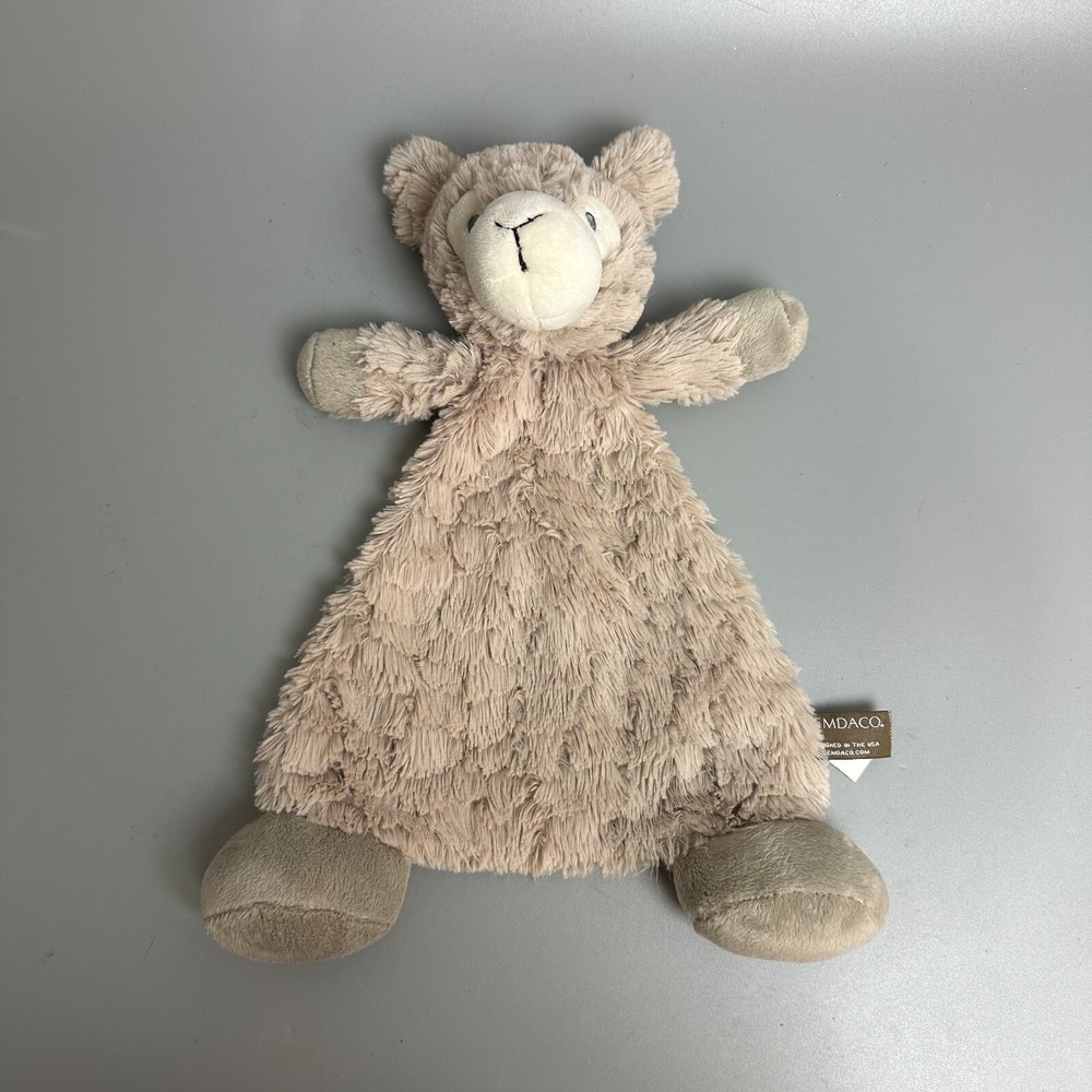 Demdaco Llama Lovey Security Blanket Tan Taupe Plush Stuffed Animal Toy 13in - Picture 2 of 5